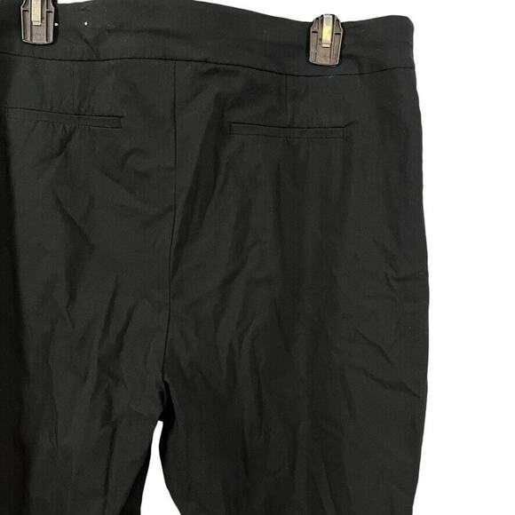 Chicos Womens Black Stretch Pull On Tapered Flat Front Pants Slacks sz 3R / 16 - Picture 13 of 15